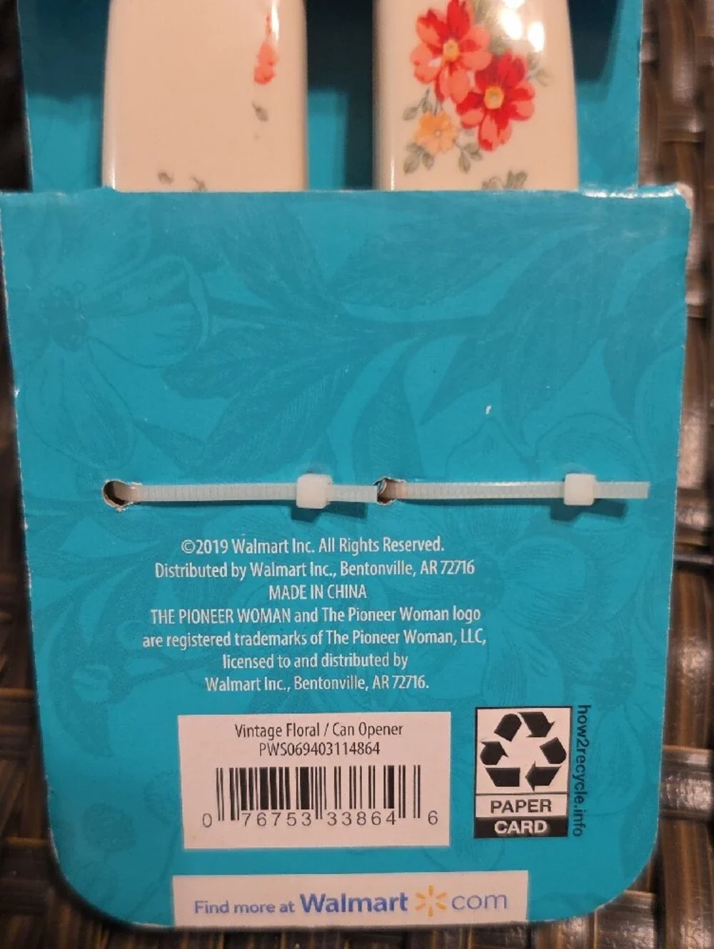Pioneer Woman Vintage Floral Can Opener New